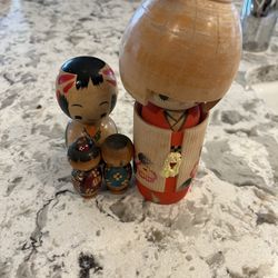 Japanese Antique Dolls Set Of 4