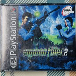 Syphon Filter 2 (Sony PlayStation 1 PS1) Black Label With Case Tested/Works