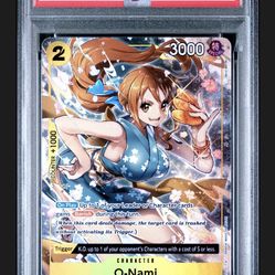 PSA 10 - O-Nami OP06-101 Alternate Art Graded One Piece Card