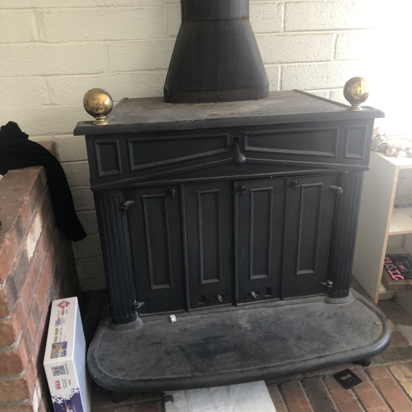 Cast Iron Wood Burning Stove Montgomery Ward for Sale in Scottsdale, AZ -  OfferUp