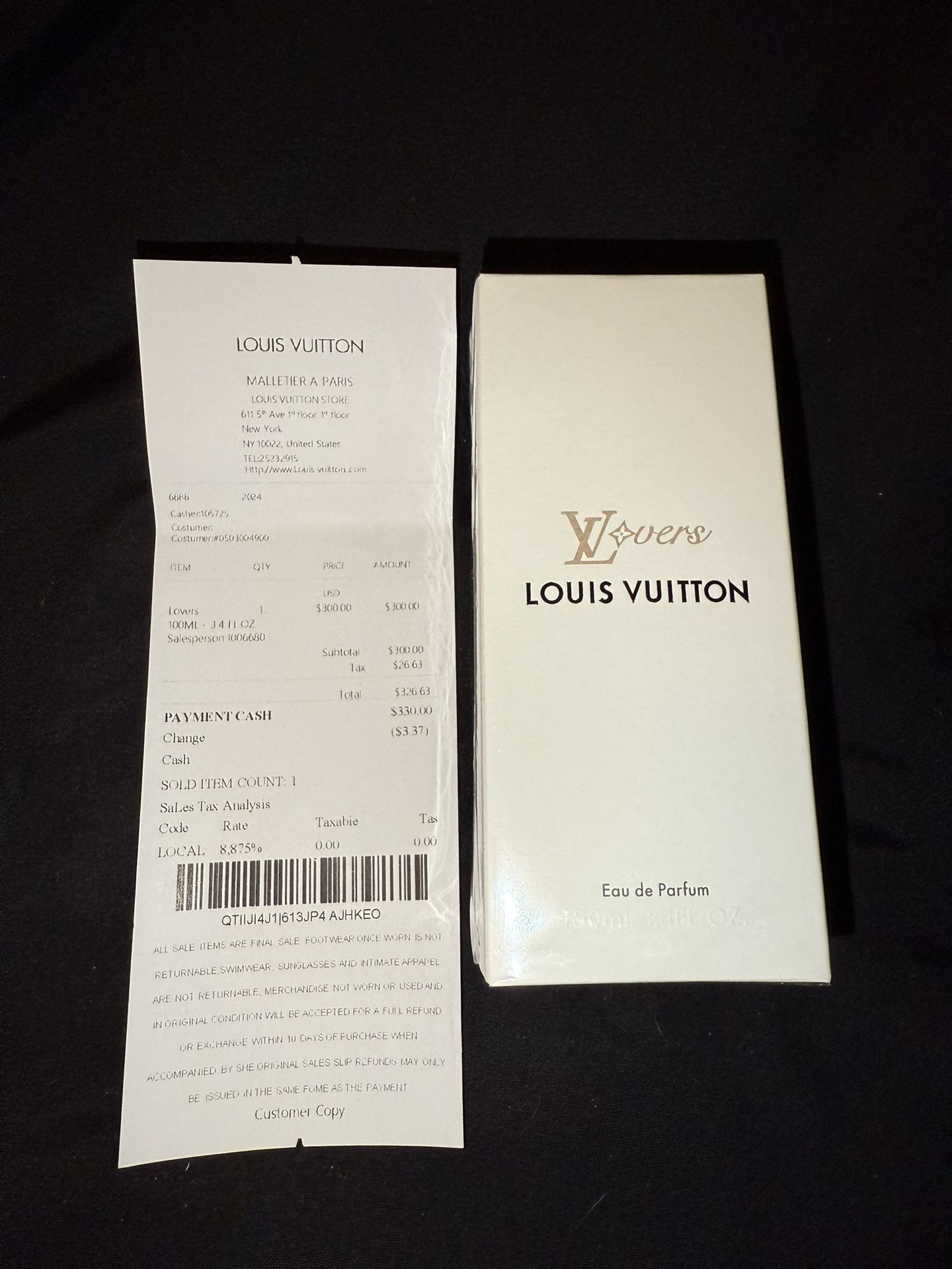 Louis Vuitton Lovers, 3.4FL.OZ, 100ML (NEW)