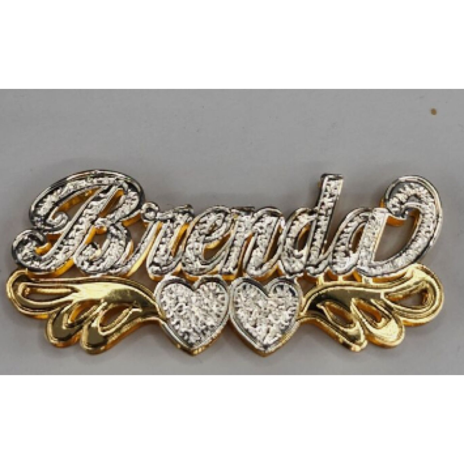 10k Or 14k Gold Name Plate Pendant With/without Chain