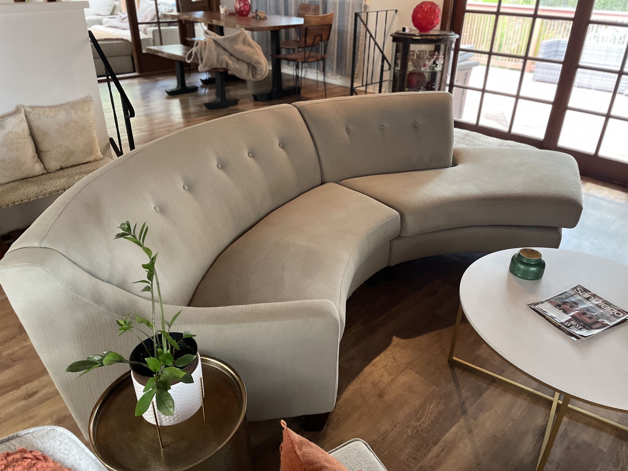 Curb Modern Sectional Couch – $300
