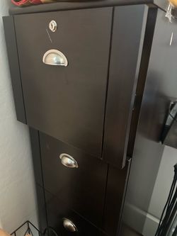 Wood file cabinet