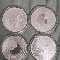2022 2023 Looney Tunes Silver Coin Full Set