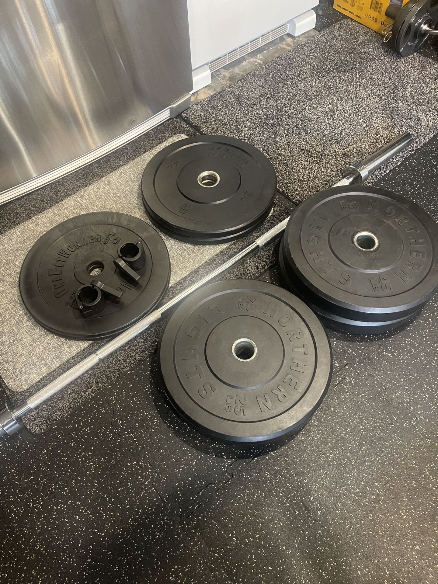 Like new Olympic weight set