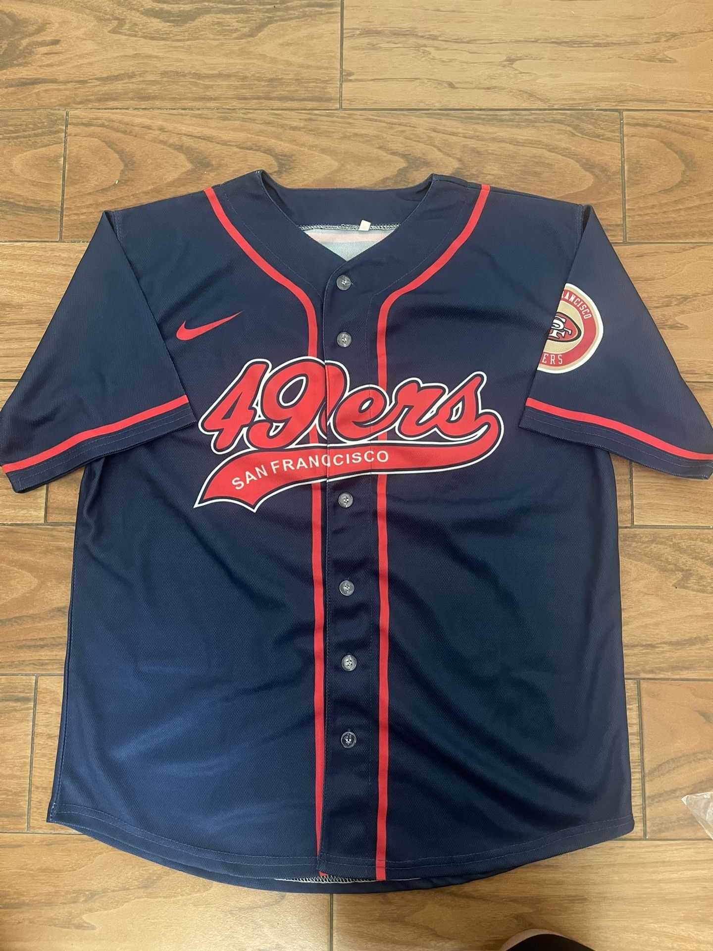 49ers Baseball Jersey Small Red Blue Kittle 85