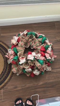 Homemade Christmas wreath