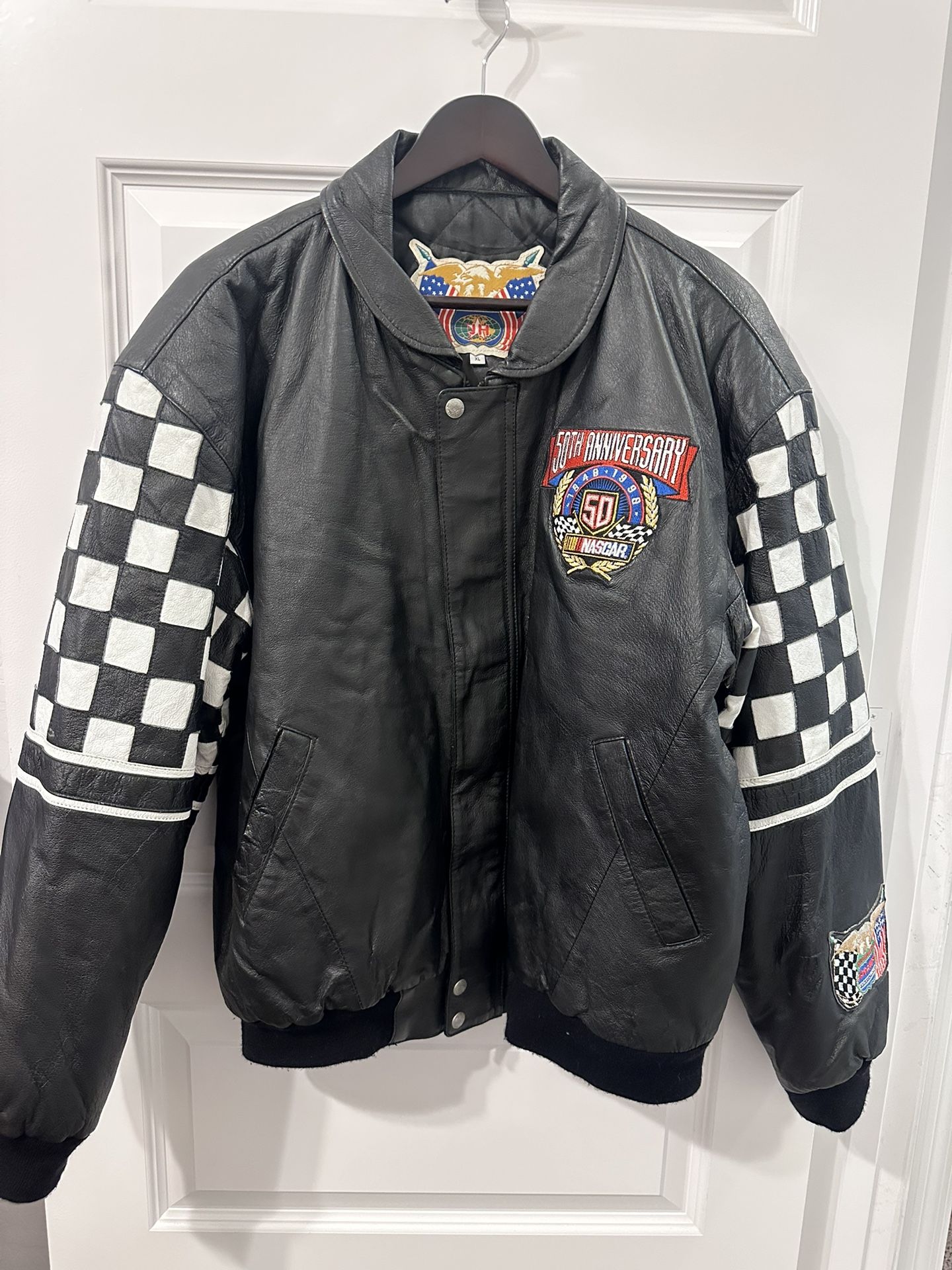 Men’s NASCAR 50th anniversary, leather jacket