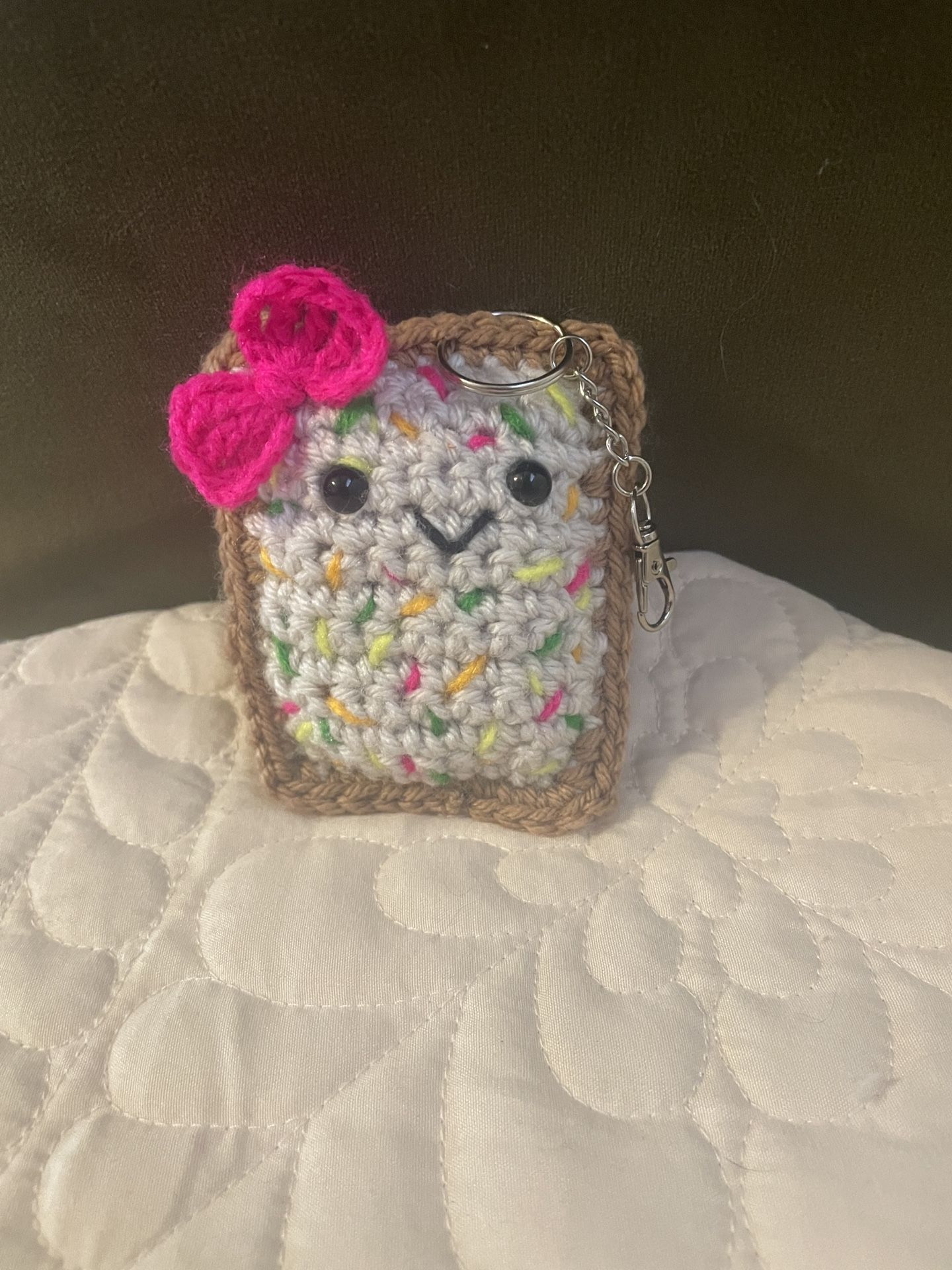 Crochet Poptart Keychain