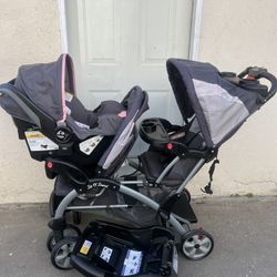 BABY TREND DOUBLE WITH CAR SEAT 