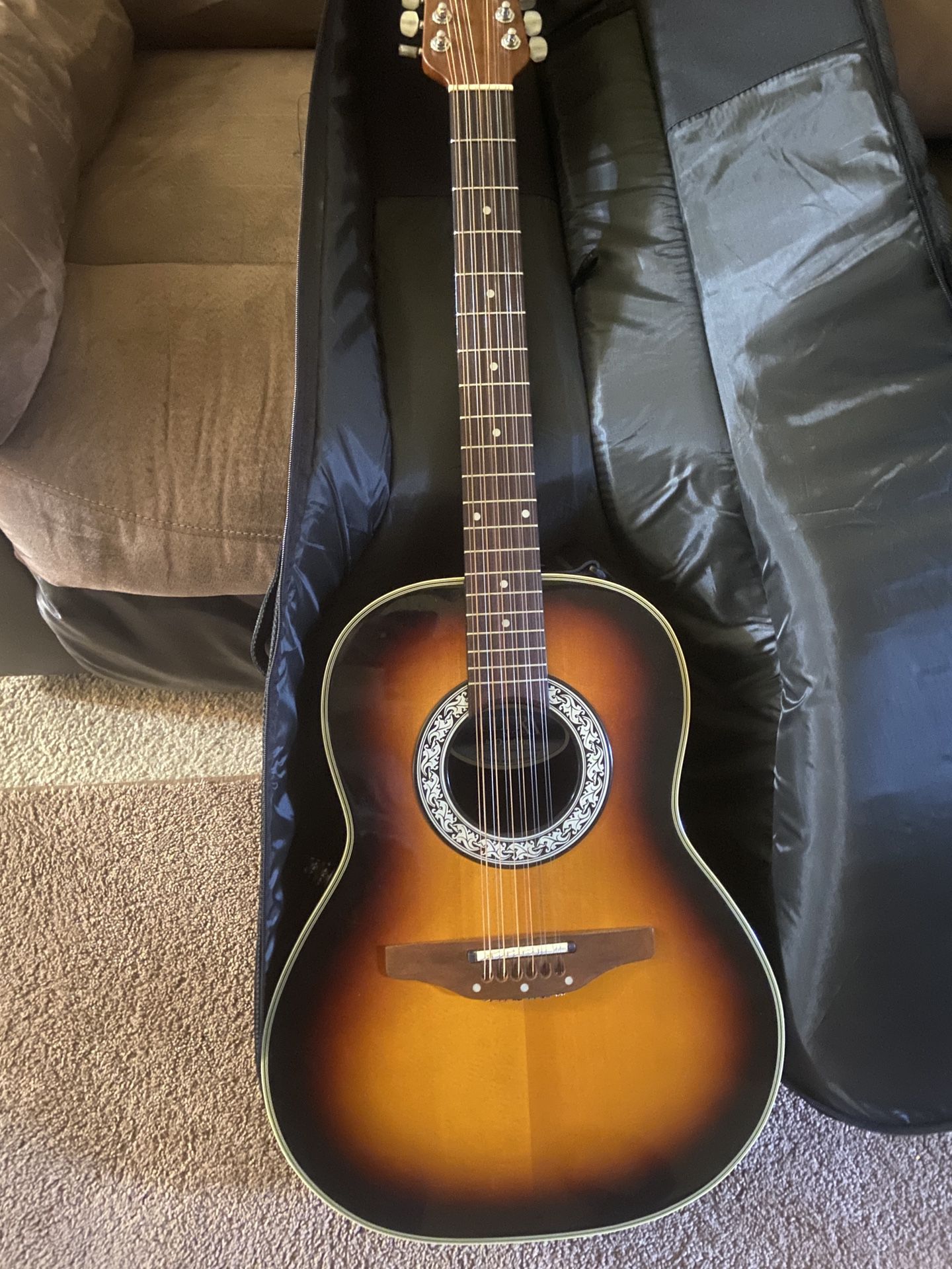 12 String Acoustic Ovation Guitar 