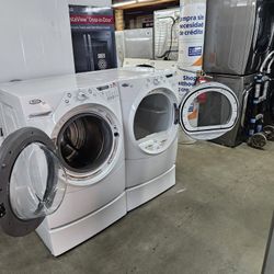 Blow Out Sale Store Full Of Nice Certified Refurbish Gently Used Washer Dryer Refrigerator Stove Oven Stackable Free Warranty Samsung GE WHIRLPOOL LG 