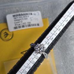 2ct SS925 Moissanite Diamonds Ring Size Adjustable 5.5-10