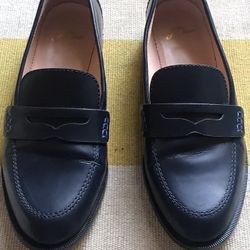 J Crew Women’s navy Leather Loafers