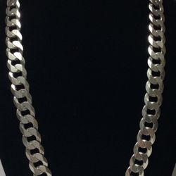 .925 Silver 24” Figaro Link Chain 