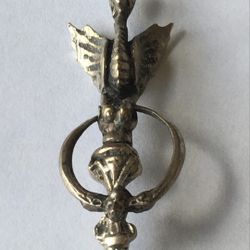 Vintage Dragon And Ring Sterling Silver Spoon