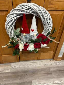 Beautiful gnome wreath