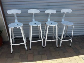 Vintage metal bar stools