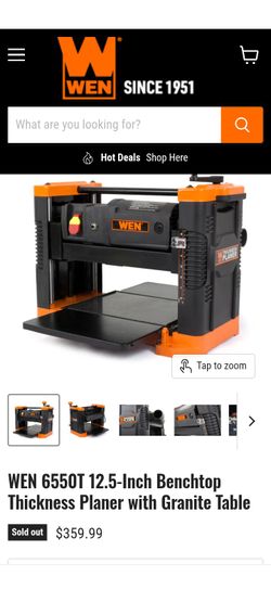 WEN 12 1/2 " thickness planer