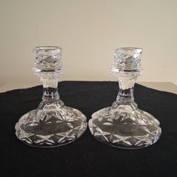Starburst Candleholders - Indiana Glass Co