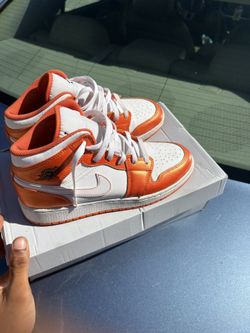 Orange Jordan 1 Mid