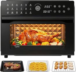 32QT Air Fryer Toaster Oven Combo 18-in-1 Convection Oven w/ Rotisserie