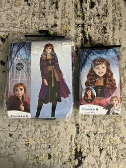 Anna Frozen 2 Women Costume And Wig Size Medium 6-8