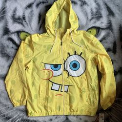 Rare Vintage Members Only SpongeBob SquarePants Windbreaker Jacket Sz Xl NWT