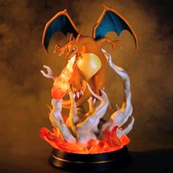 Charizard Resin Statue Lights Up Pokemon Center Exclusive 