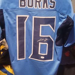 Treylon Burks Autographed Jersey 