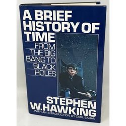 1988 A Brief History of Time by Stephen Hawking 1st US Edition 2nd State HC Book