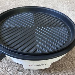 Mbiano Large Electric Grill With Lid 