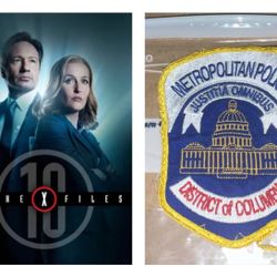 TV PROP X-Files SEASON 10 Production Used Police Patch 