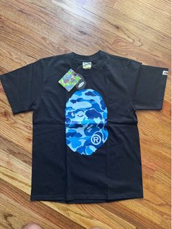 Bape t-shirt size S blue camo print comes with bags and tags brand new