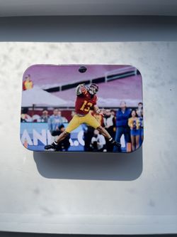 Caleb Williams Jumpman 2 X 4 Lighter Tin With Inserts To Hold Lighter.