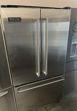 Viking 3-Door Stainless Steel Fridge
