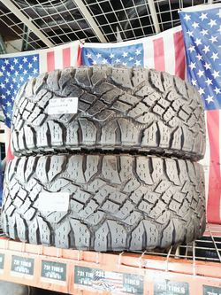 ✅ 2 NICE USED TIRES LT315/75R16 GOODYEAR WRANGLER DURATRAC KEVLAR ALL TERRAIN USED TIRES 315 75 16