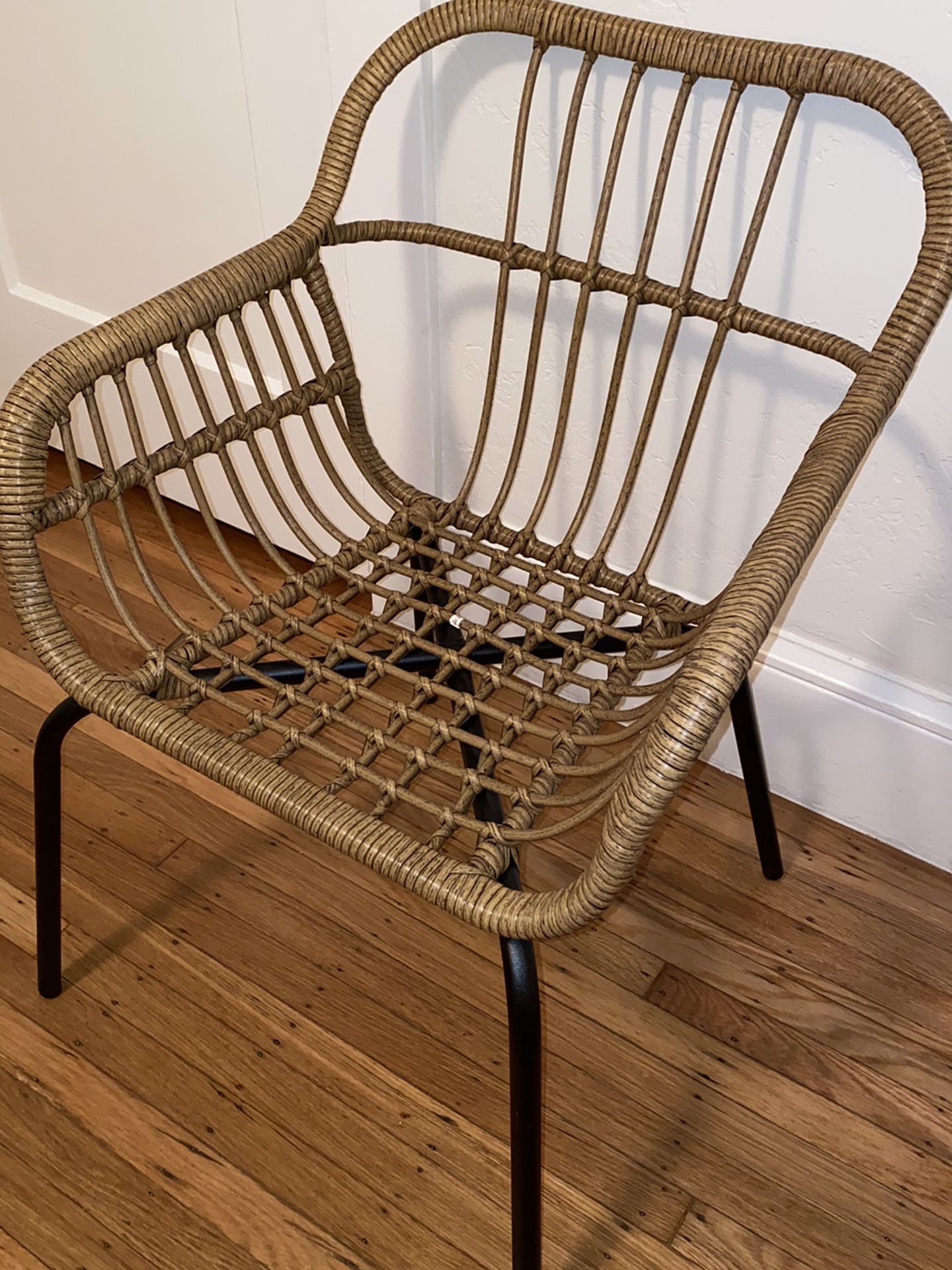 Project 62 Mid Century Outdoor Rattan Chair