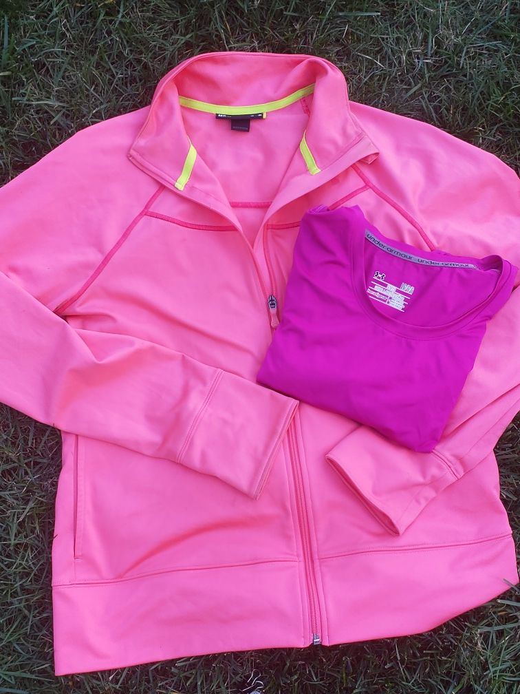 under armour Zip up and shirt