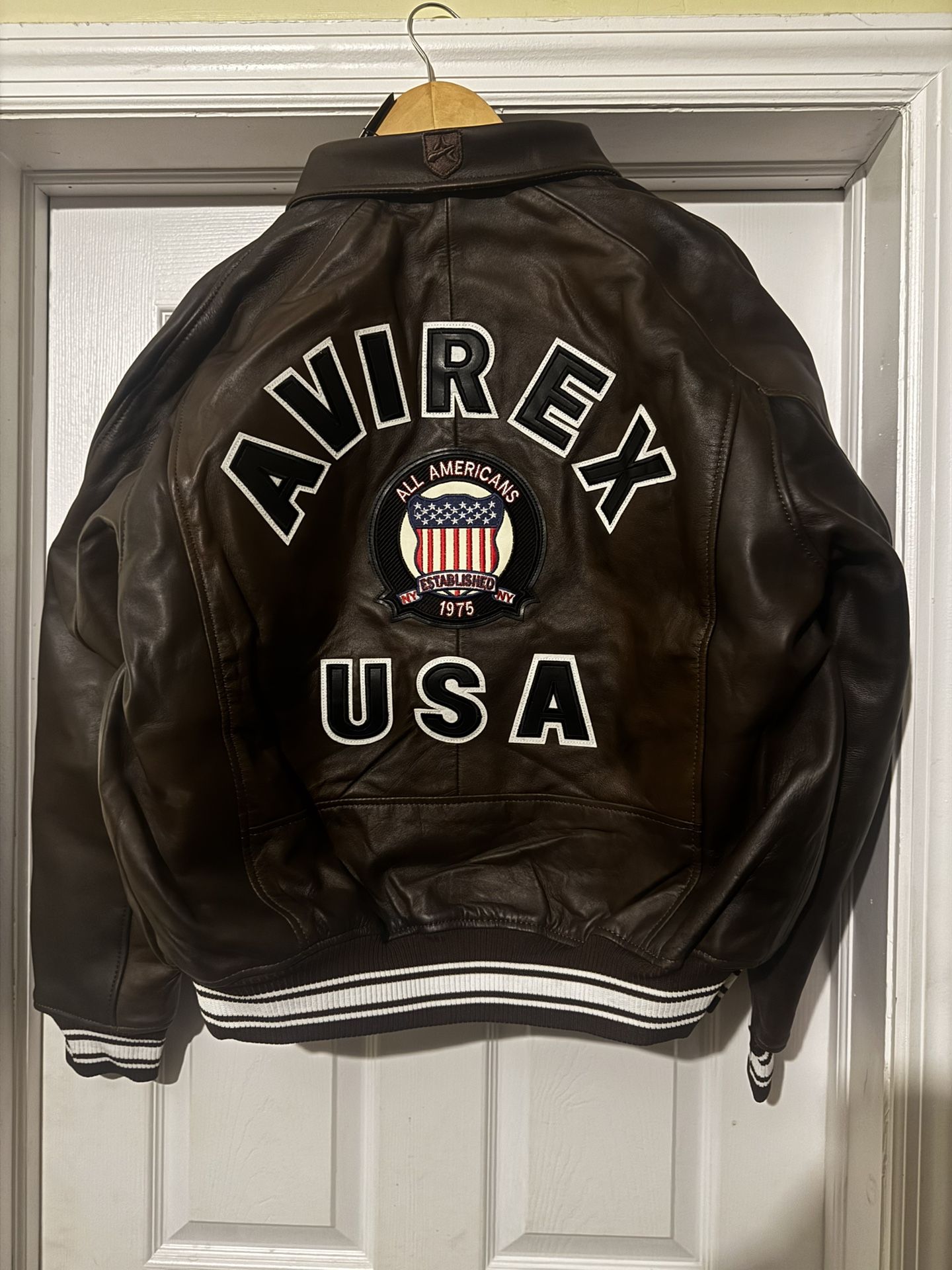 Avirex Leather Jackets Brown