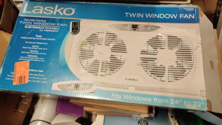 Lasko Remote Control Twin-Window Fan