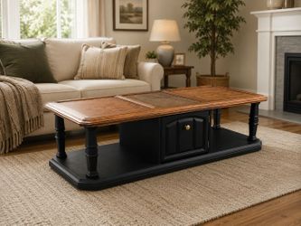 Refinished Coffee Table – Modern Farmhouse Style ✨