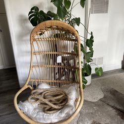 For Sale - KOUBOO Hanging Rattan Swing Chair with Seat Cushion