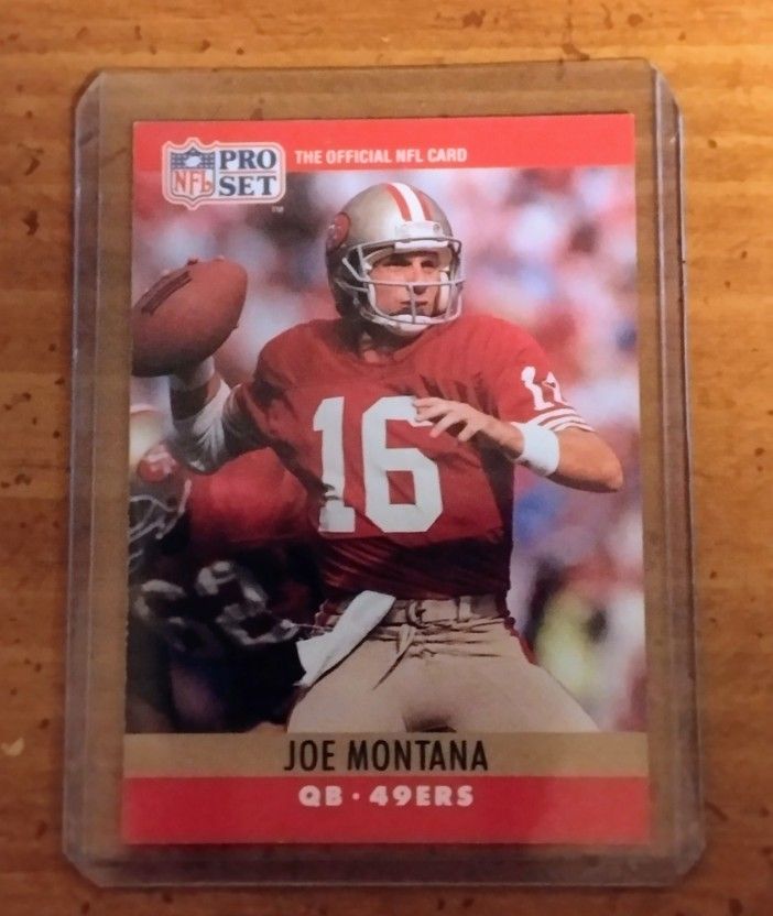 Joe Montana Football Card
