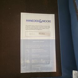 Indigo Blue Leather Sofa