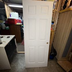 White Door 78 .5” By 30”
