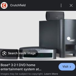 Bose Home Theater System With Bose Bluetooth Attachment 