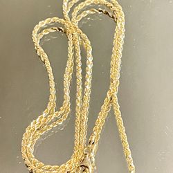 SPARKLING 925 Italian Gold 18” Chain 2.5