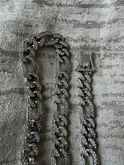 Iced out chain and bracelet